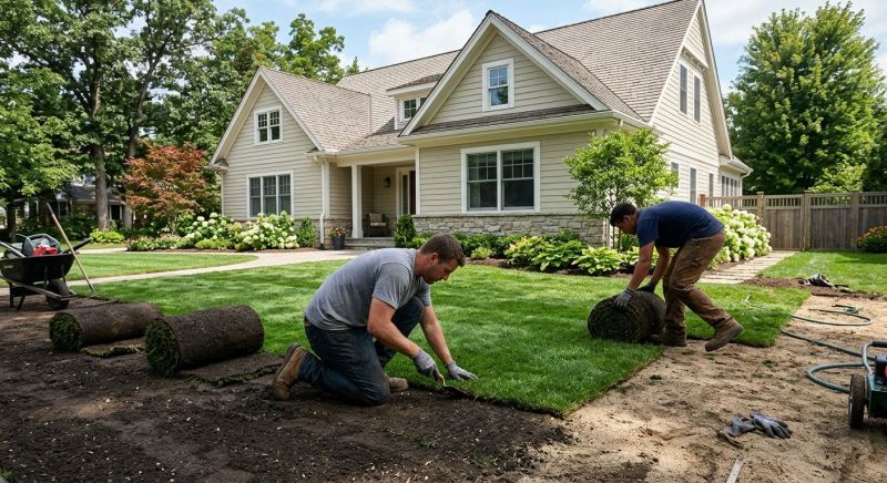 Ryegrass Sod Installation in Aiken, SC