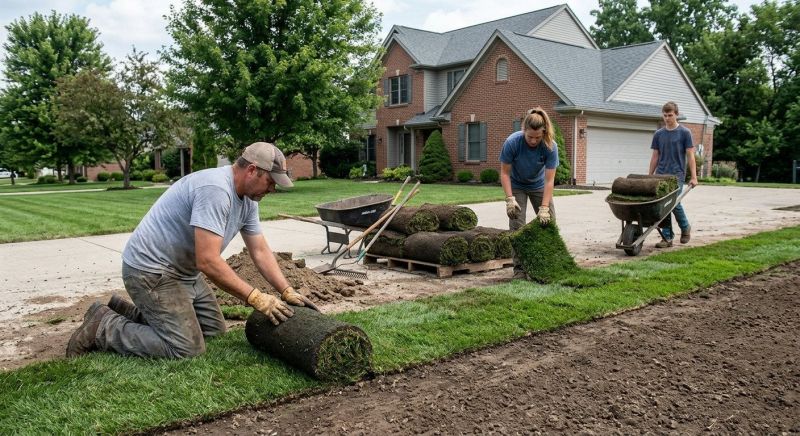 Yard Sod Replacement in Rockwall, TX